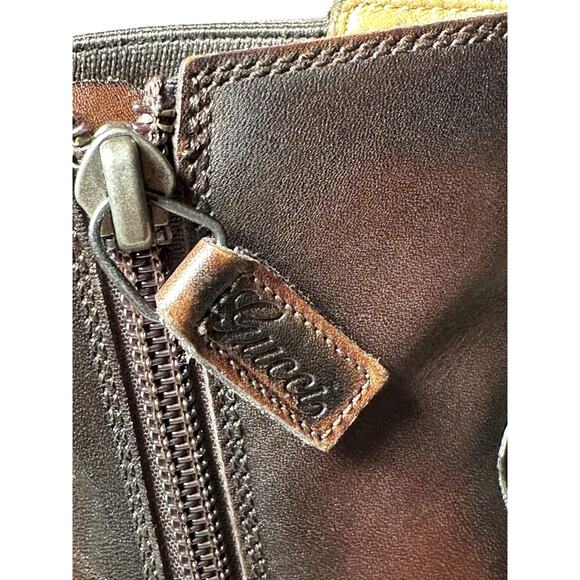 Gucci Men's Brown Leather Chelsea Boots Size 5.5(UK) 6.5(US) 40.5(EU) - Picture 7 of 11